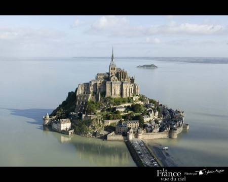 Insula Mont Saint MIchel - vedere aeriana