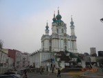Biserica Sf. Andrei şi strada Andriivskyi uzviz - Kiev