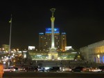 Bulevardul Khreschatic şi Piaţa Independenţei (Maidan Nezalezhnosti) - Kiev