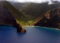 Priveliste asupra Insulei Molokai, Hawaii
