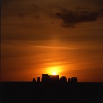 Sunset over Stonehenge, Wiltshire, England