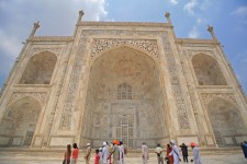 Taj Mahal - viziune frontala, India