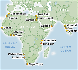 Ruta Croaziere Africa