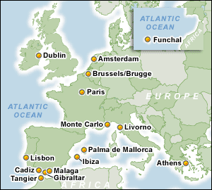 Itinerar Croaziere Europa de Vest